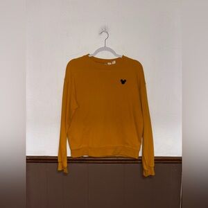 H&M — Mustard Mickey Sweater